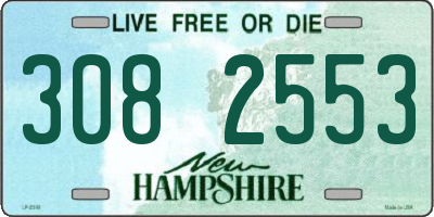 NH license plate 3082553