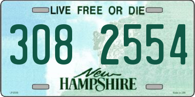 NH license plate 3082554