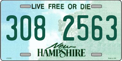 NH license plate 3082563
