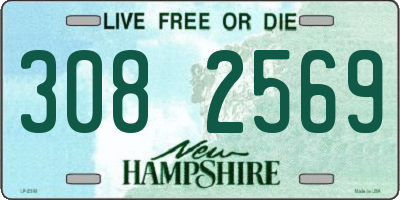 NH license plate 3082569