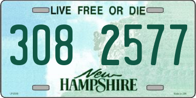 NH license plate 3082577