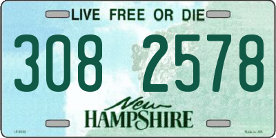 NH license plate 3082578