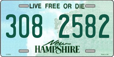 NH license plate 3082582