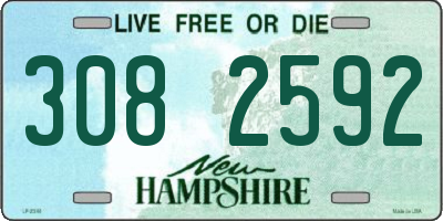 NH license plate 3082592