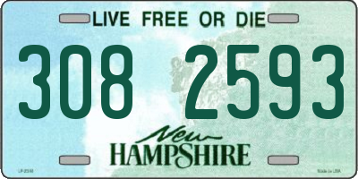NH license plate 3082593