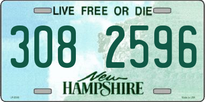 NH license plate 3082596