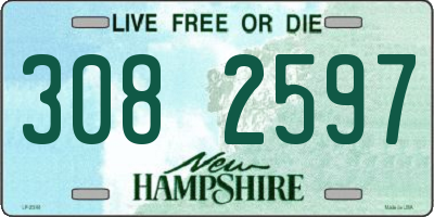 NH license plate 3082597