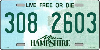 NH license plate 3082603