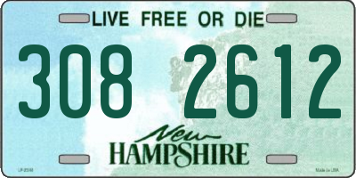 NH license plate 3082612