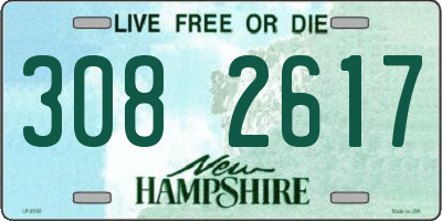 NH license plate 3082617