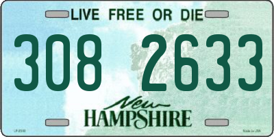 NH license plate 3082633
