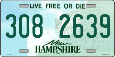 NH license plate 3082639