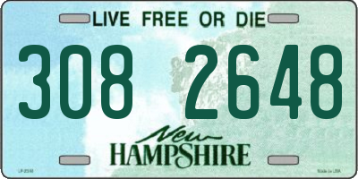 NH license plate 3082648