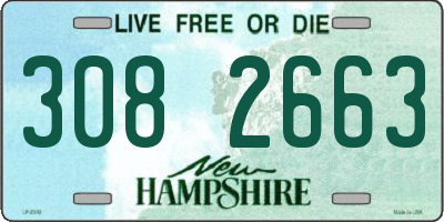 NH license plate 3082663