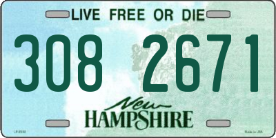 NH license plate 3082671