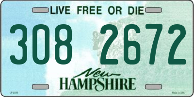 NH license plate 3082672