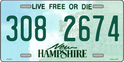 NH license plate 3082674