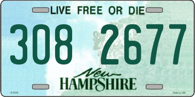 NH license plate 3082677