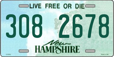 NH license plate 3082678