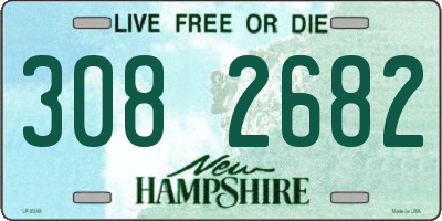 NH license plate 3082682