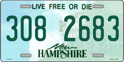 NH license plate 3082683