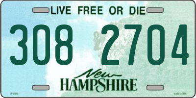 NH license plate 3082704