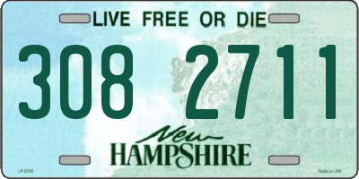NH license plate 3082711