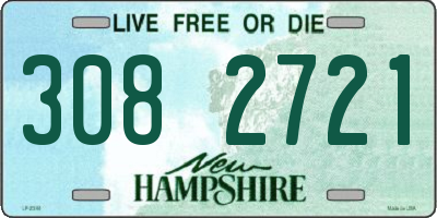 NH license plate 3082721