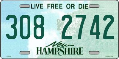 NH license plate 3082742