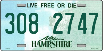 NH license plate 3082747