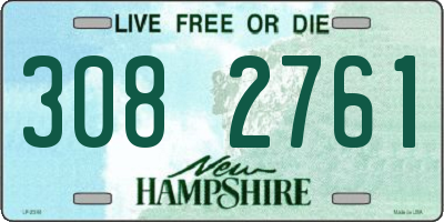 NH license plate 3082761