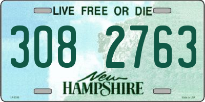 NH license plate 3082763
