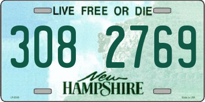 NH license plate 3082769