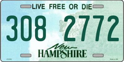 NH license plate 3082772
