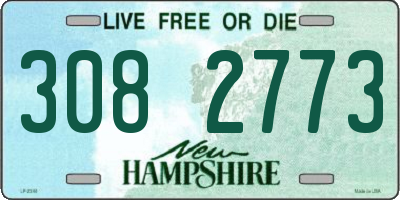 NH license plate 3082773