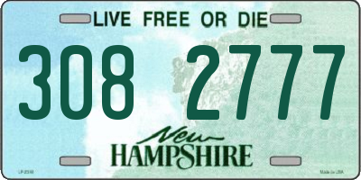 NH license plate 3082777