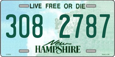 NH license plate 3082787