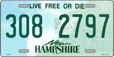 NH license plate 3082797
