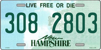 NH license plate 3082803
