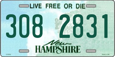 NH license plate 3082831