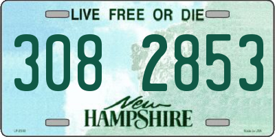 NH license plate 3082853