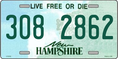 NH license plate 3082862