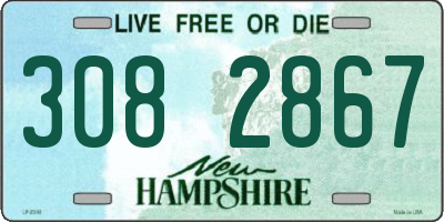 NH license plate 3082867