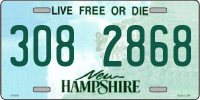 NH license plate 3082868
