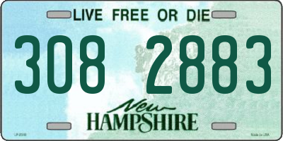 NH license plate 3082883