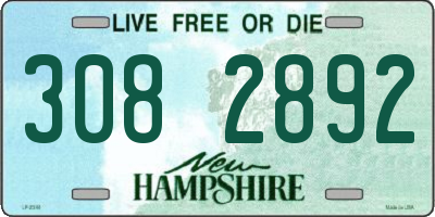 NH license plate 3082892