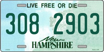 NH license plate 3082903