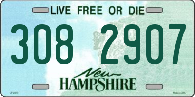NH license plate 3082907
