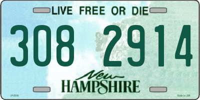 NH license plate 3082914