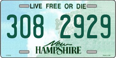 NH license plate 3082929